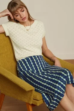 King Louie Rokken<Juno Skirt Saba Sapphire Blue