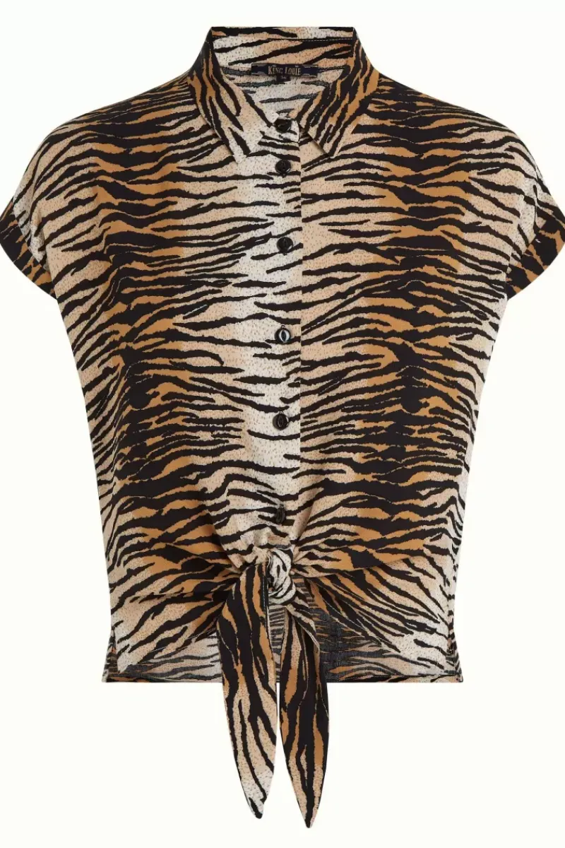 King Louie Blouses<Knot Blouse Kallina Golden Brown