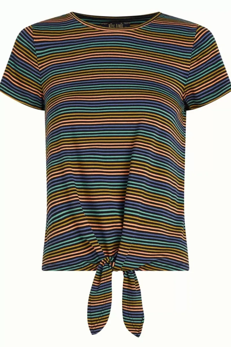 King Louie Tops & Shirts<Knot Top Mariani Stripe Black