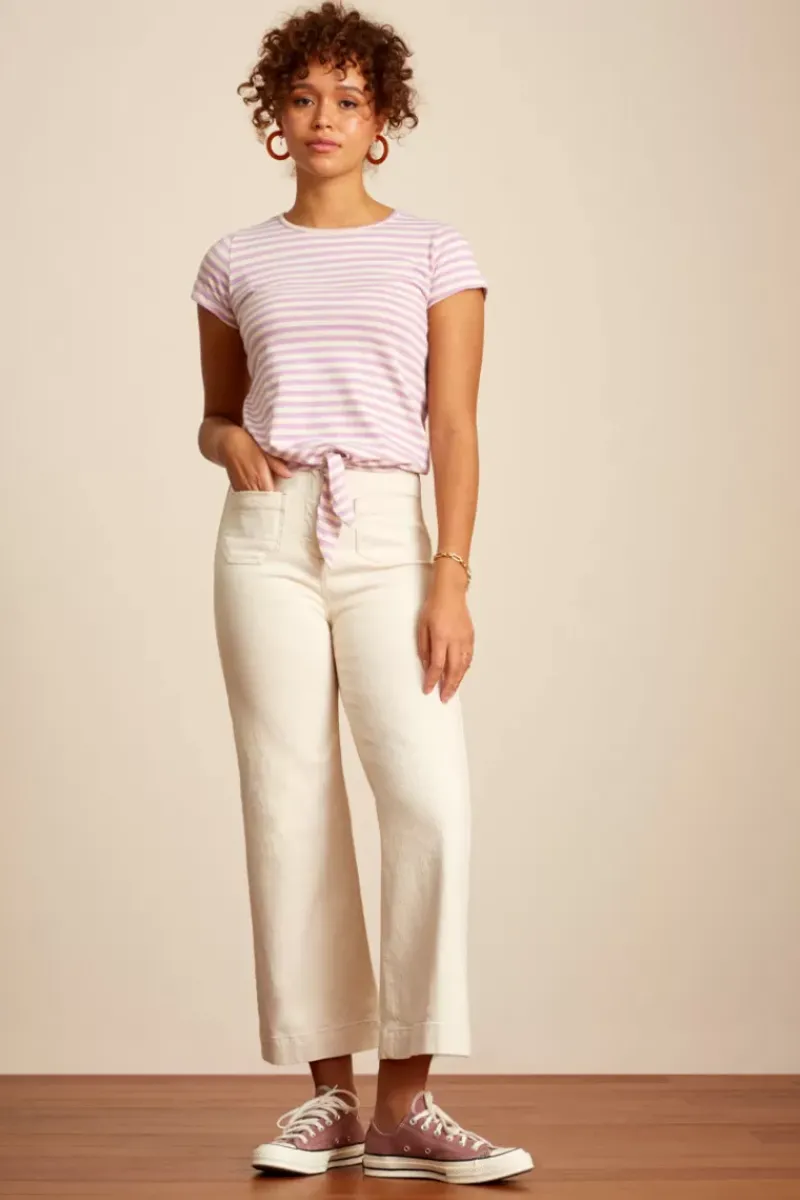 King Louie Tops & Shirts<Knot T-Shirt Chopito Stripe Crocus Lilac
