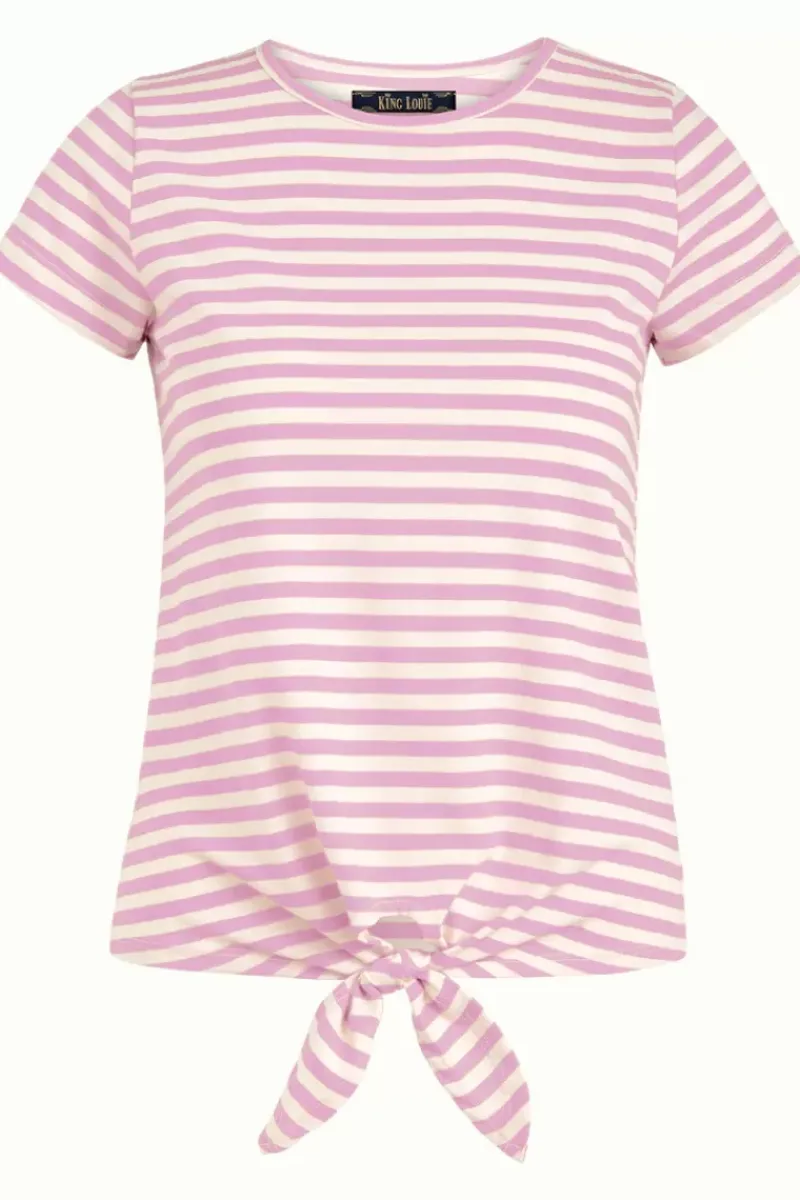 King Louie Tops & Shirts<Knot T-Shirt Chopito Stripe Crocus Lilac