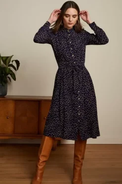 King Louie Jurken<Lalia Dress Abbey Ink Blue