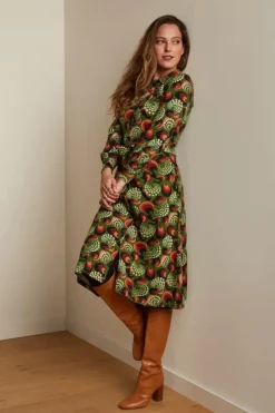 King Louie Jurken<Lalia Dress The Fuzz Kale Green