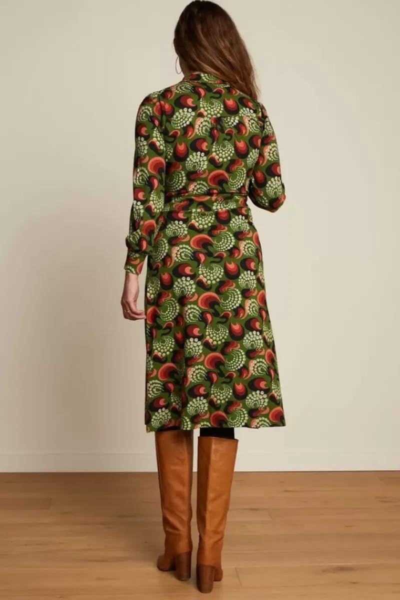 King Louie Jurken<Lalia Dress The Fuzz Kale Green