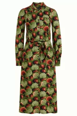King Louie Jurken<Lalia Dress The Fuzz Kale Green