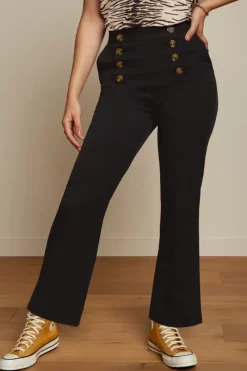 King Louie Broeken<Lara Sailor Cropped Pants Broadway Black