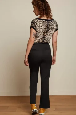 King Louie Broeken<Lara Sailor Cropped Pants Broadway Black