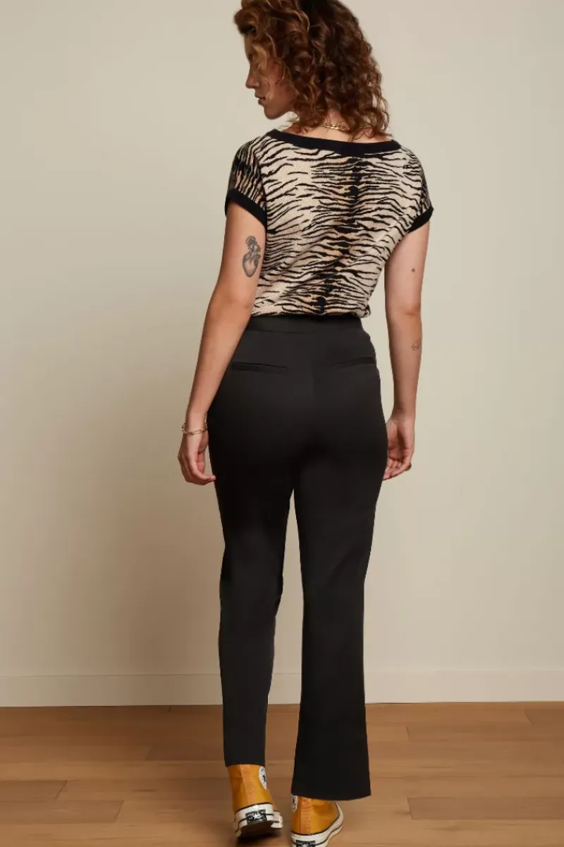 King Louie Broeken<Lara Sailor Cropped Pants Broadway Black