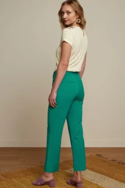 King Louie Broeken<Lara Sailor Cropped Pants Broadway Deep Teal
