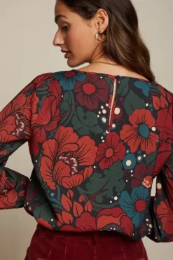 King Louie Blouses<Laura Top Gossip Brique Red