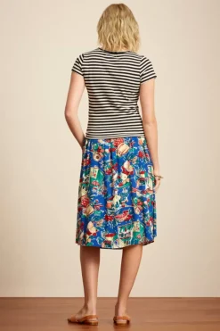 King Louie Rokken<Layla Skirt Bahia Dutch Blue