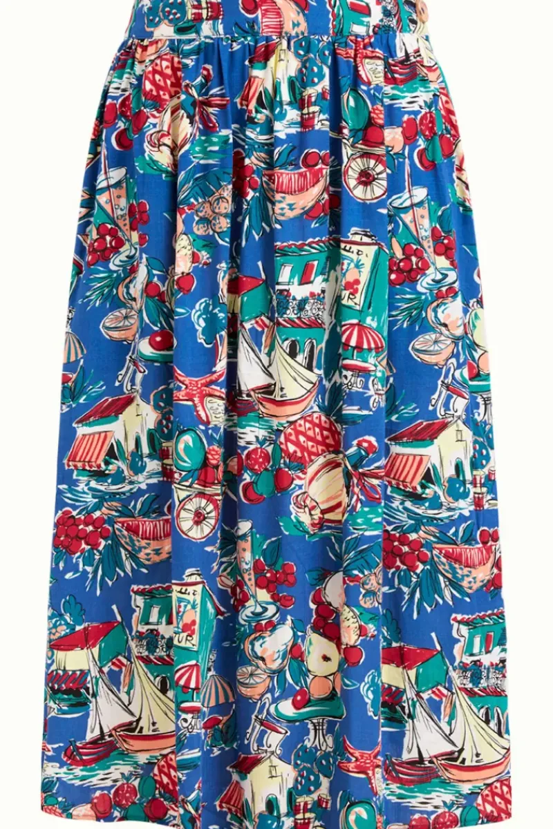 King Louie Rokken<Layla Skirt Bahia Dutch Blue