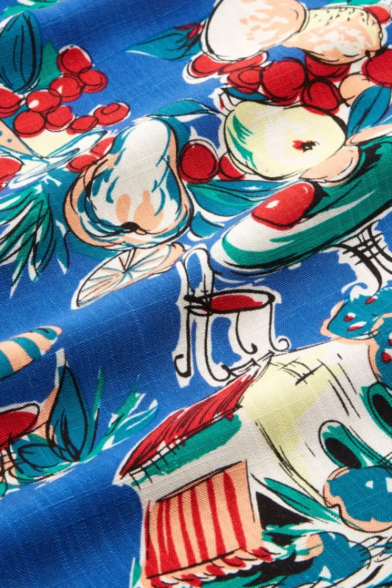 King Louie Rokken<Layla Skirt Bahia Dutch Blue