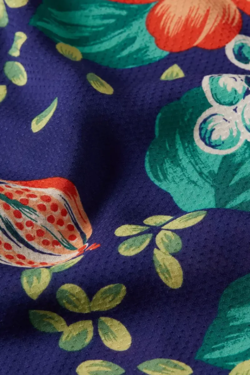 King Louie Rokken<Layla Skirt Guava Dazzling Blue