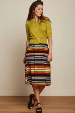 King Louie Rokken<Layla Skirt Maxim Stripe Black