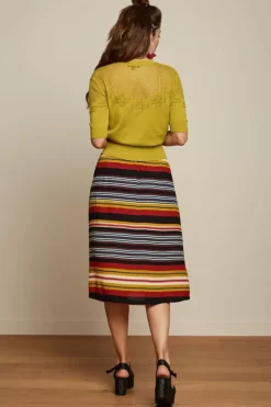 King Louie Rokken<Layla Skirt Maxim Stripe Black