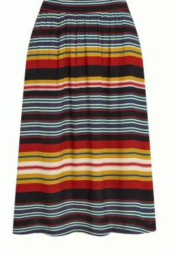 King Louie Rokken<Layla Skirt Maxim Stripe Black