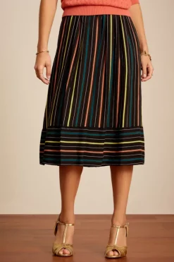 King Louie Rokken<Layla Skirt Oleo Stripe Black