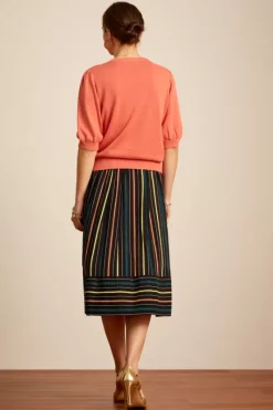 King Louie Rokken<Layla Skirt Oleo Stripe Black