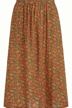 King Louie Rokken<Layla Skirt Poesia Fern Green