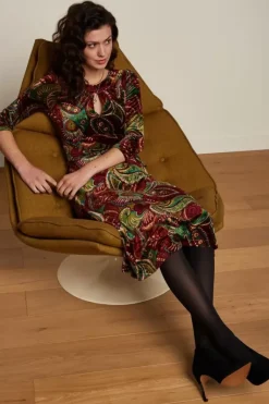 King Louie Jurken<Lee Dress St Pepper Plum Red