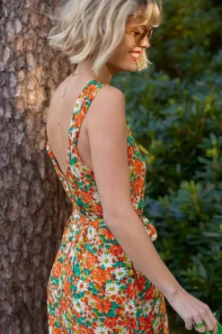 King Louie Jurken<Lenny Dress Keylime Spicy Orange