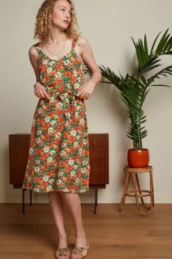 King Louie Jurken<Lenny Dress Keylime Spicy Orange
