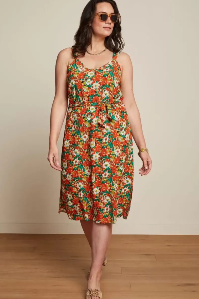 King Louie Jurken<Lenny Dress Keylime Spicy Orange