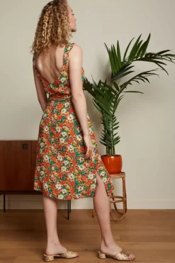 King Louie Jurken<Lenny Dress Keylime Spicy Orange