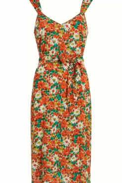 King Louie Jurken<Lenny Dress Keylime Spicy Orange