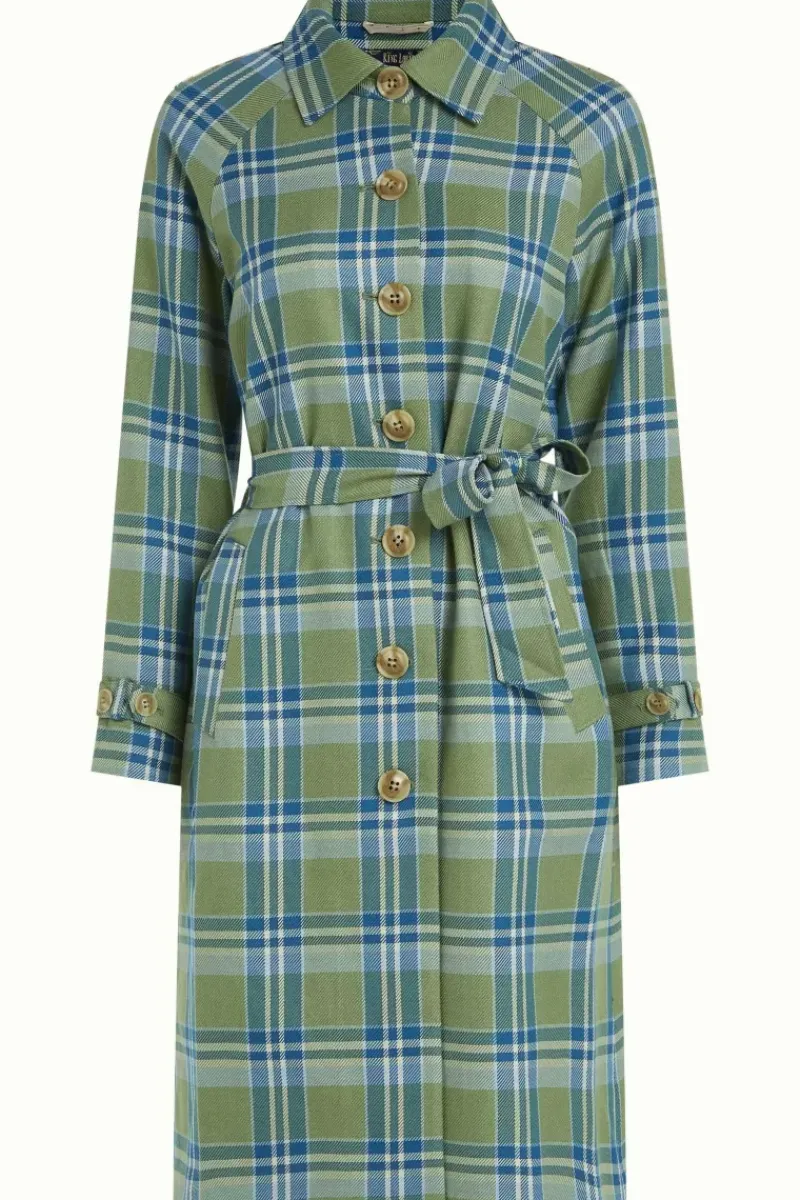 King Louie Jassen & Blazers<Lizzie Coat Nomad Check Jade Green