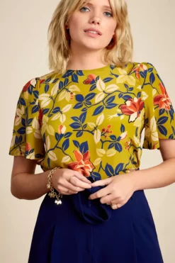 King Louie Blouses<Lizzy Top Batida Koi Yellow