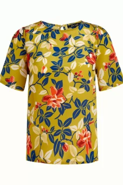 King Louie Blouses<Lizzy Top Batida Koi Yellow