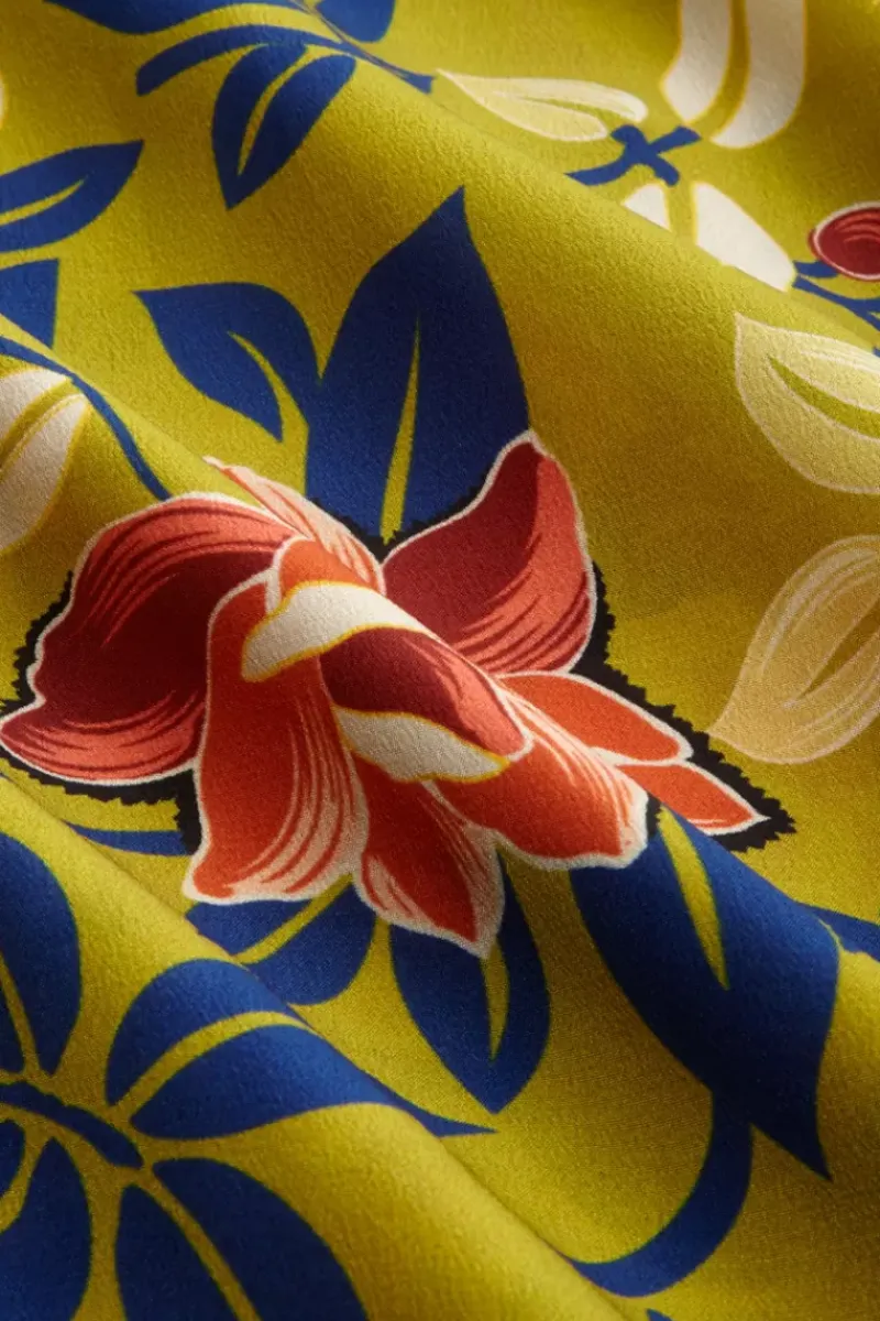 King Louie Blouses<Lizzy Top Batida Koi Yellow