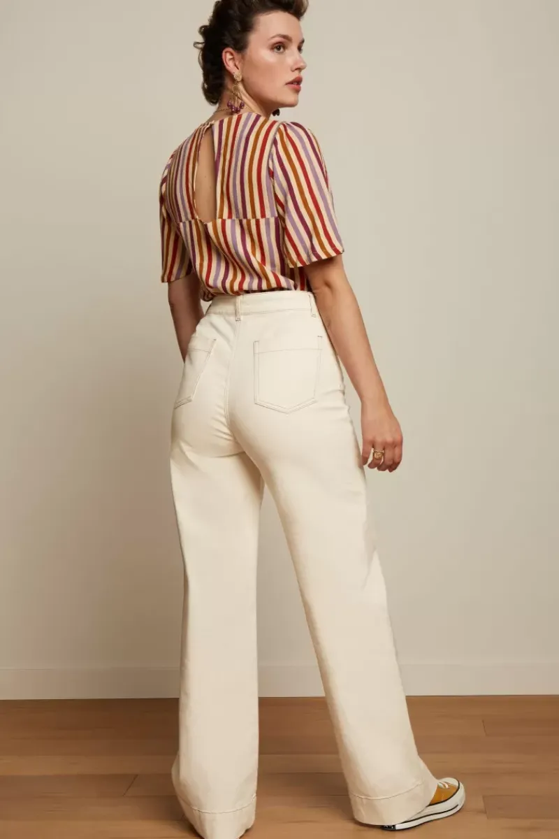 King Louie Tops & Shirts<Lizzy Top Cassava Stripe Marzipan