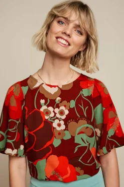King Louie Tops & Shirts<Lizzy Top La Monia Pecan Brown