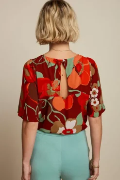 King Louie Tops & Shirts<Lizzy Top La Monia Pecan Brown
