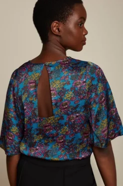 King Louie Blouses<Lizzy Top Parade China Blue