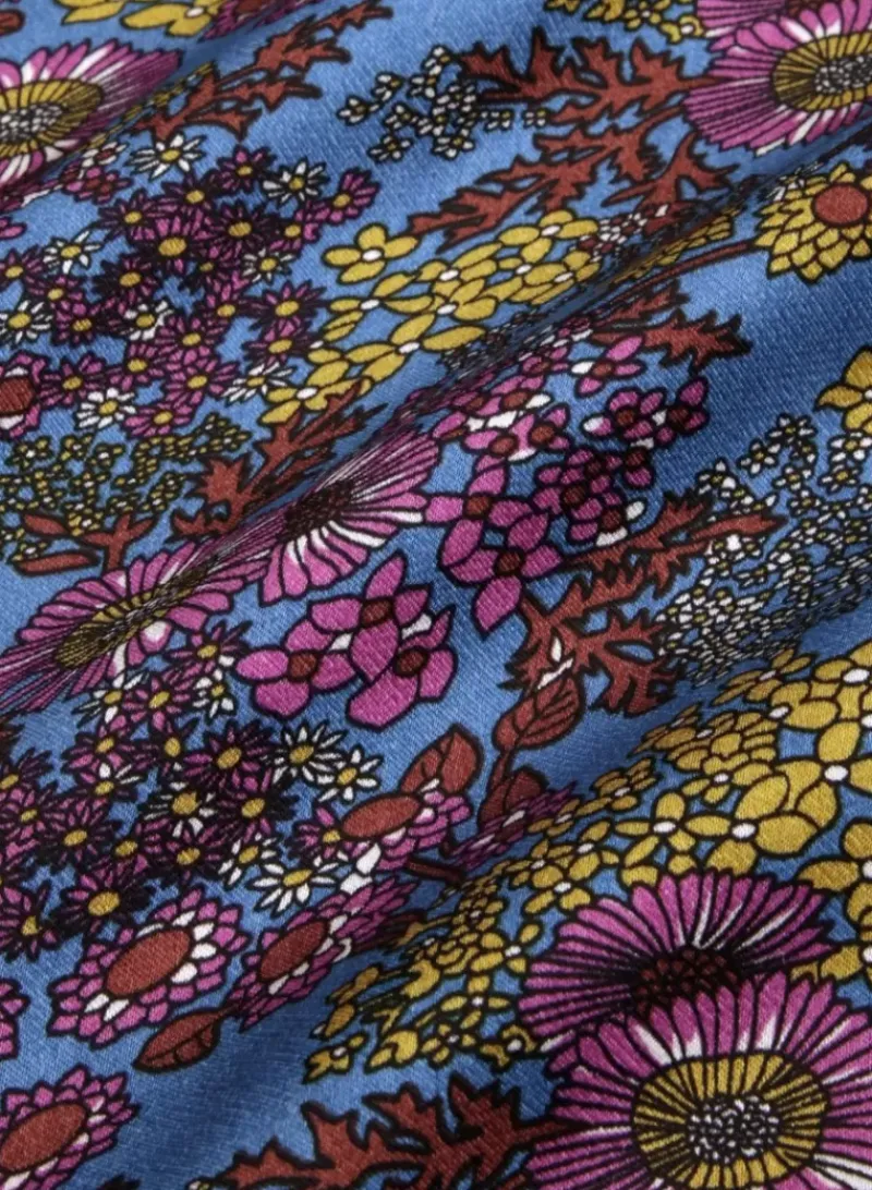 King Louie Blouses<Lizzy Top Parade China Blue