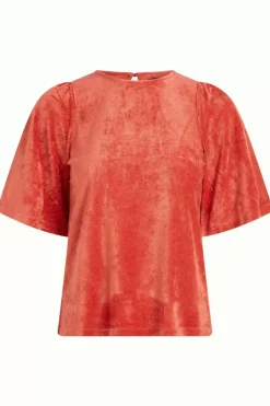 King Louie Tops & Shirts<Lizzy Top Uni Pepper Langoustino Orange