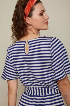 King Louie Jurken<Lizzy Tunic Dress Chopito Stripe Deep Blue