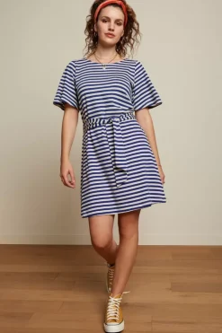 King Louie Jurken<Lizzy Tunic Dress Chopito Stripe Deep Blue
