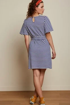 King Louie Jurken<Lizzy Tunic Dress Chopito Stripe Deep Blue