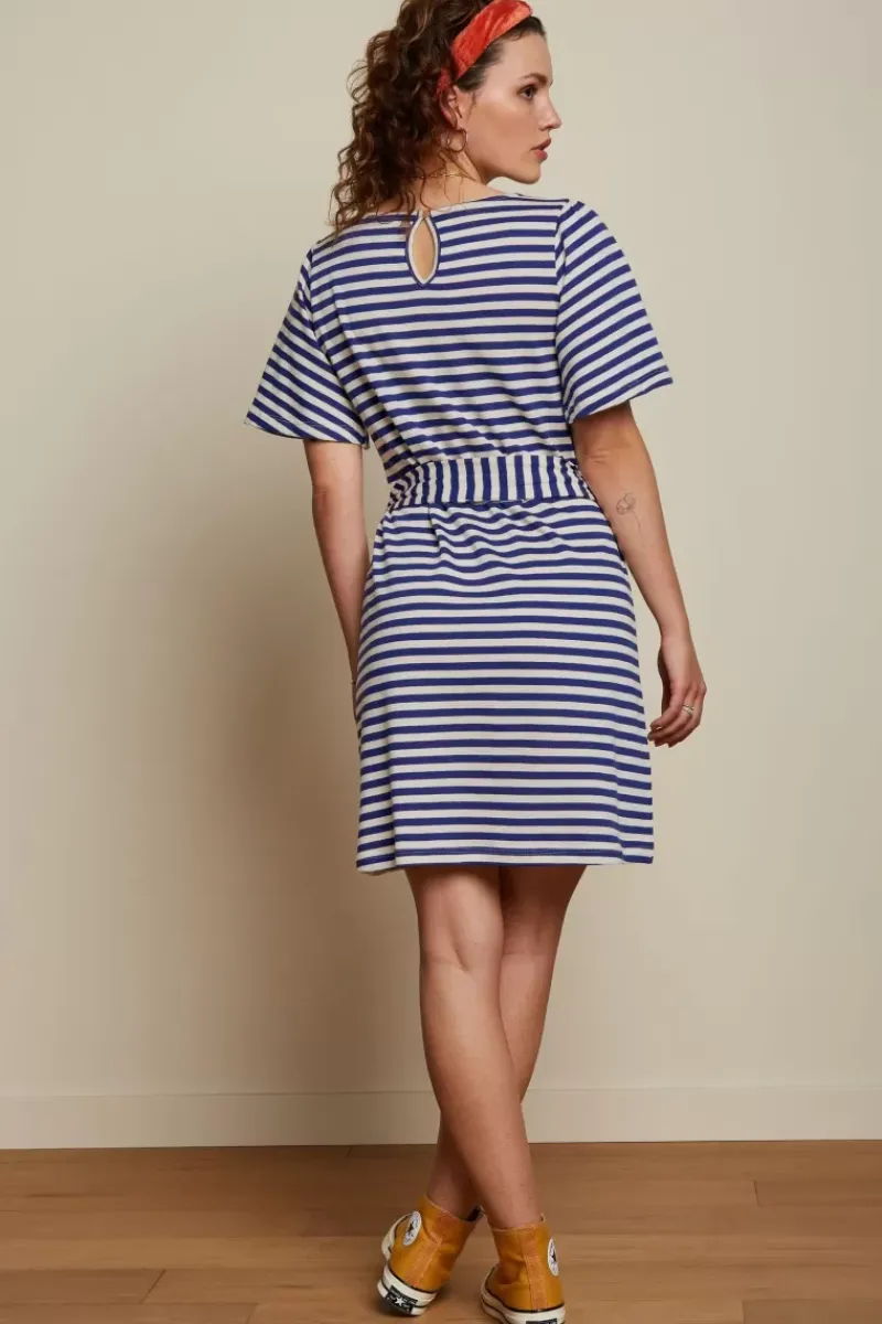 King Louie Jurken<Lizzy Tunic Dress Chopito Stripe Deep Blue