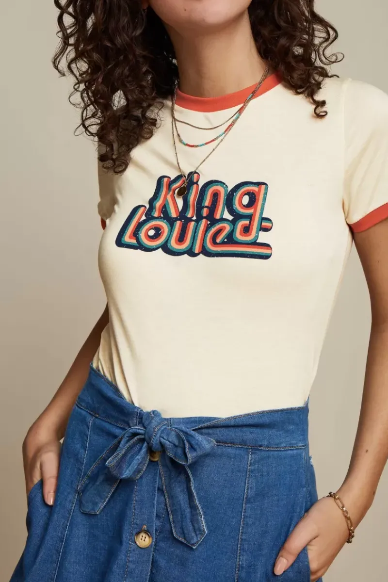 King Louie Tops & Shirts<Logo Tee Cream