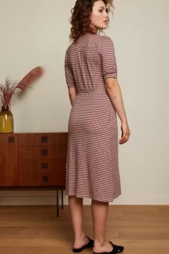 King Louie Jurken<Lola Button Dress Callaloo Chili Red