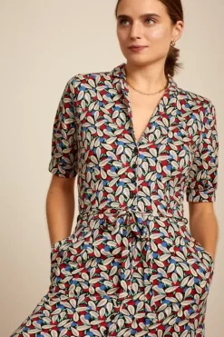 King Louie Jurken<Lola Button Dress Kir Royal Black