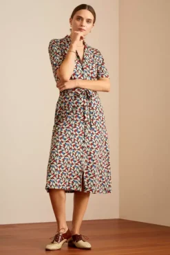 King Louie Jurken<Lola Button Dress Kir Royal Black