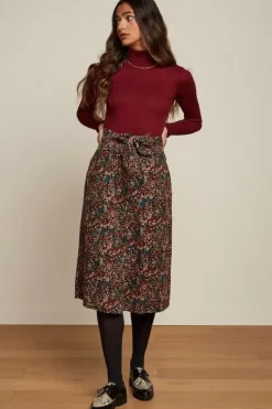 King Louie Rokken<Lola Buttons Skirt Stage Black