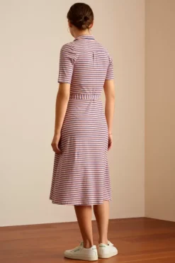 King Louie Jurken<Lola Dress Pincho Stripe Dazzling Blue